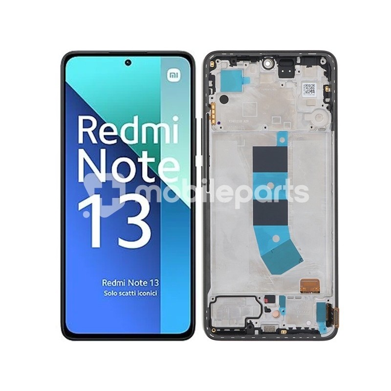 Display Touch + Frame Midnight Black Xiaomi Redmi Note 13 4G (Pulled)