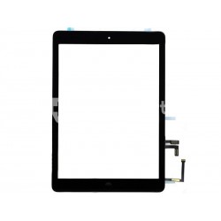 Touch Screen Nero + Biadesivo + Tasto Centrale Compleato iPad Air No Logo