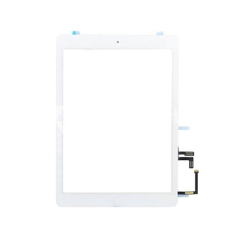 Touch Screen Bianco + Biadesivo + Tasto Centrale Completo iPad Air No Logo