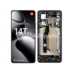 Display Touch +  Frame Titan Black Xiaomi 14T Pro (Pulled)
