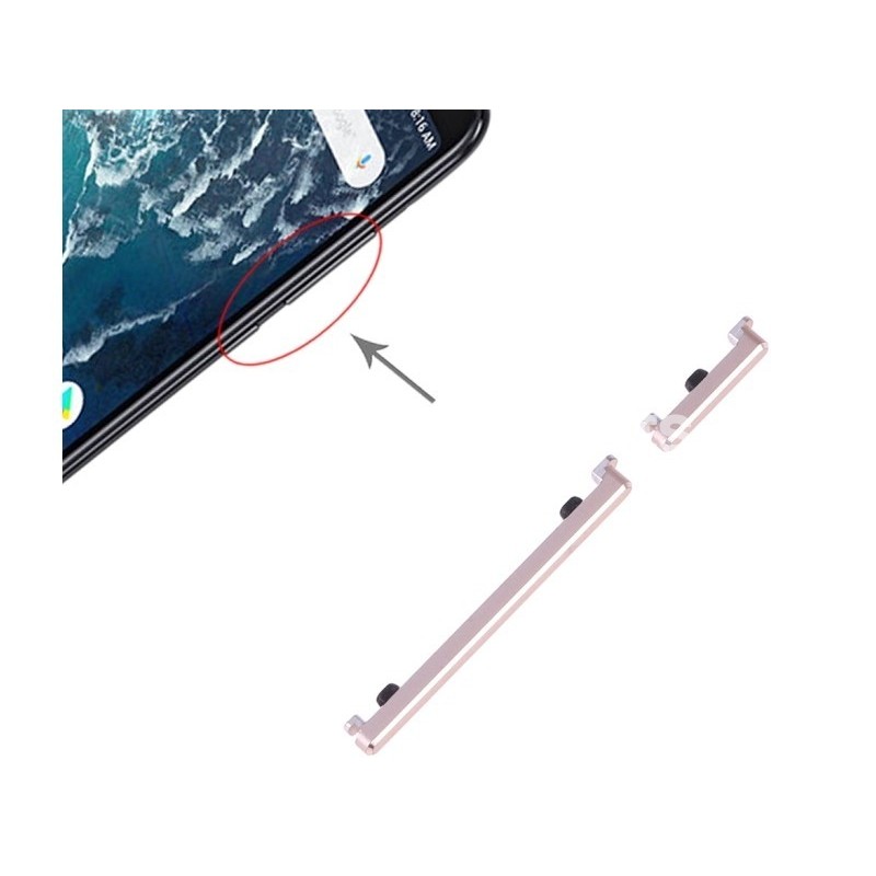 Power On Button + Volume Gold Xiaomi Mi 6X