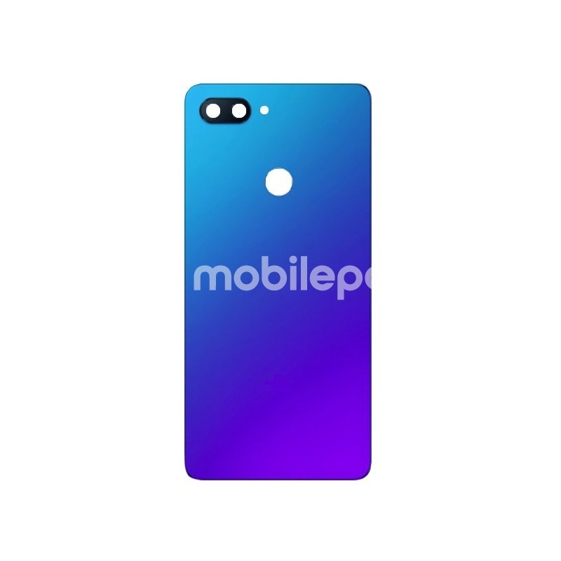 Rear Cover Blue + Camera Lens Xiaomi Mi8 Lite No Logo