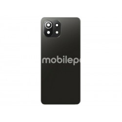 Rear Cover Black + Camera Lens Xiaomi Mi 11 Lite - 11 Lite 5G No Logo