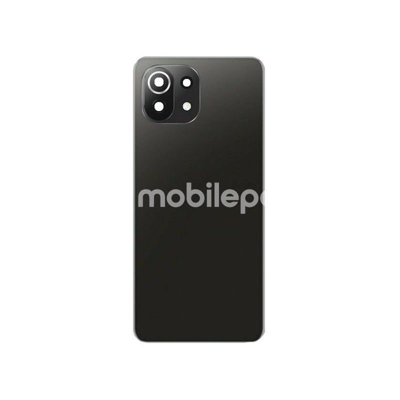 Rear Cover Black + Camera Lens Xiaomi Mi 11 Lite - 11 Lite 5G No Logo