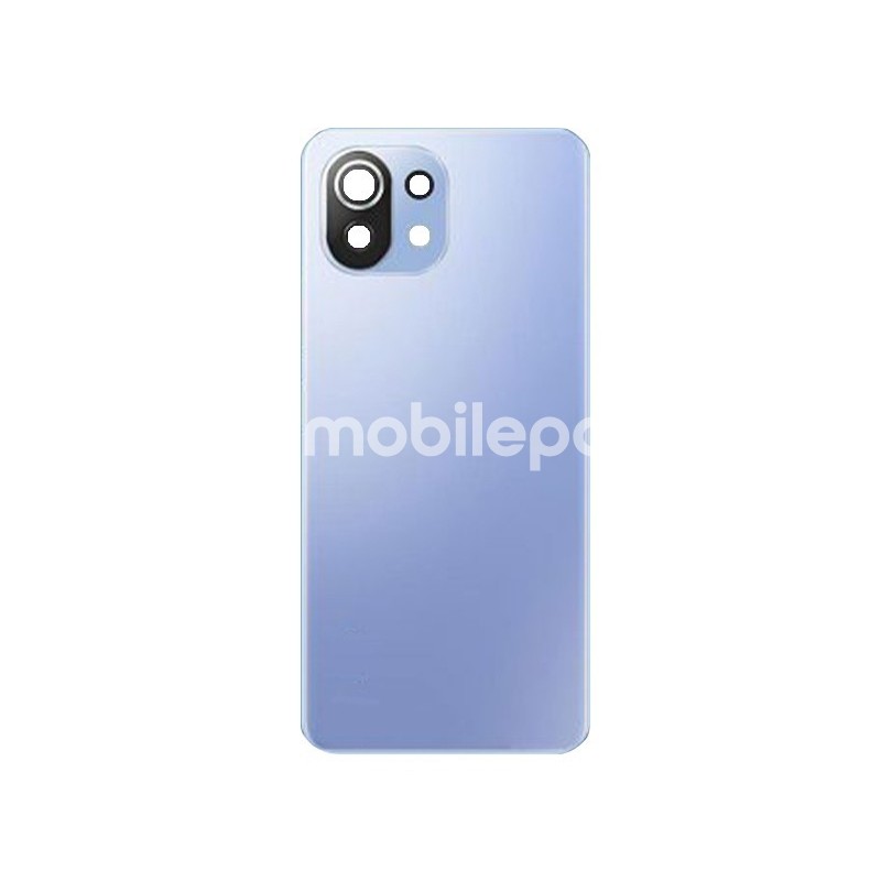 Rear Cover Blue + Camera Lens Xiaomi Mi 11 Lite - 11 Lite 5G No Logo