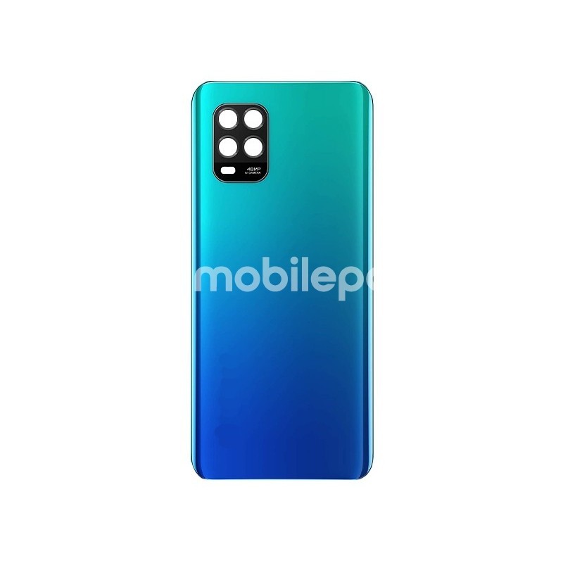 Rear Cover Blue + Camera Lens Xiaomi Mi 10 Lite No Logo
