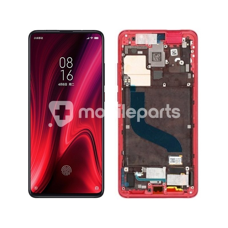 Display Touch + Frame Red Xiaomi Mi 9T - Mi 9T Pro (OLED)