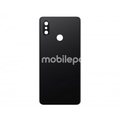 Rear Cover Black + Camera Lens Xiaomi Mi8 No Logo