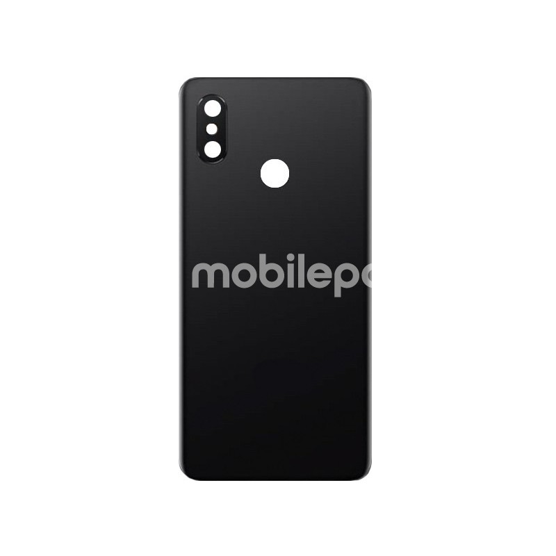 Rear Cover Black + Camera Lens Xiaomi Mi8 No Logo