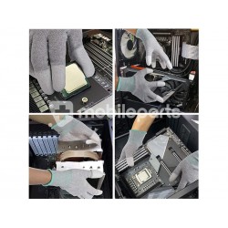 Stretchy Gloves in Carbon Fibre/pu Esd S