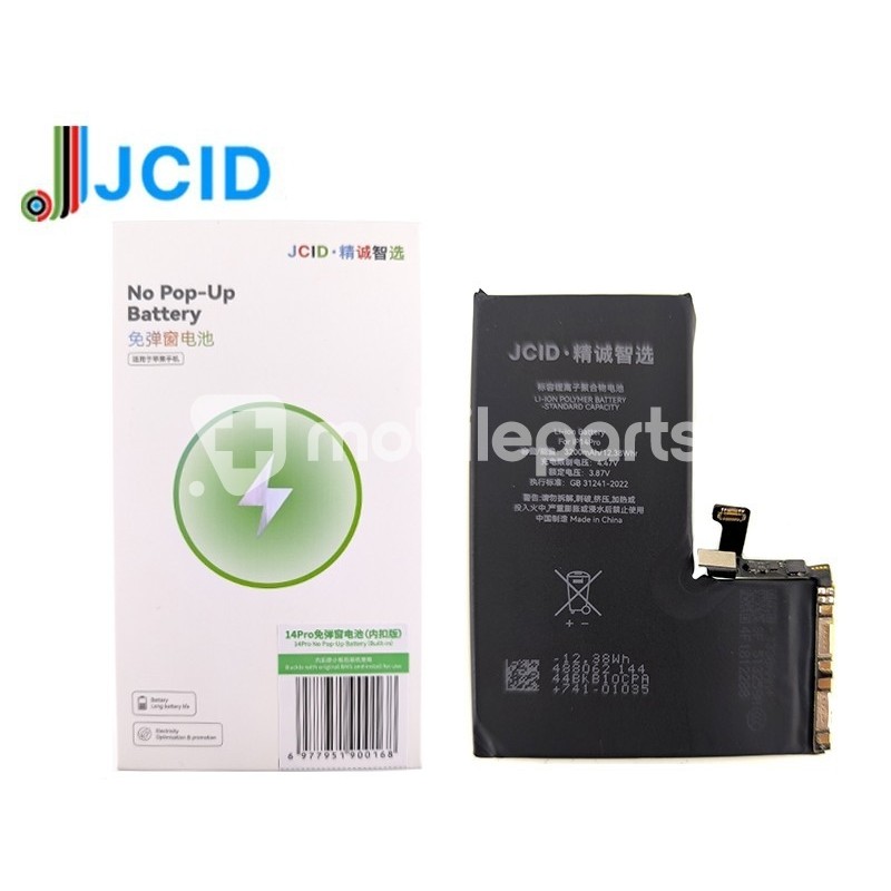 JCID Battery 3200 mAh iPhone 14 Pro No POP-UP No Board