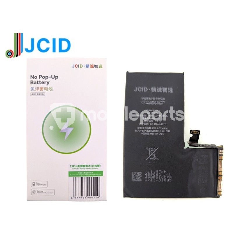JCID Battery 3095mAh iPhone 13 Pro No POP-UP No Board