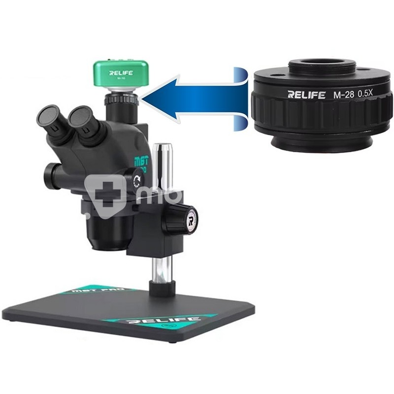 Relife CTV Camera Adaptor Microscope M28 0.5X Black