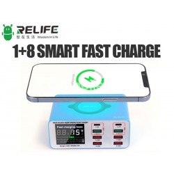 RELIFE RL-304S DIGITAL DISPLAY 8 Port Fast Charger