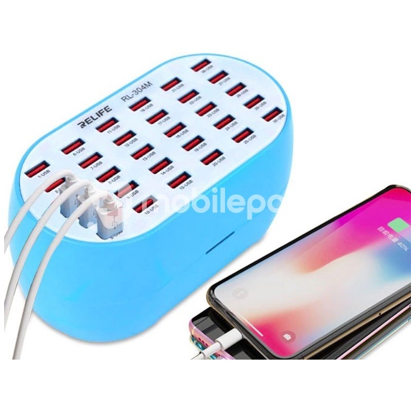 RELIFE RL-304M 30 Ports USB 160W High Power Charger Station