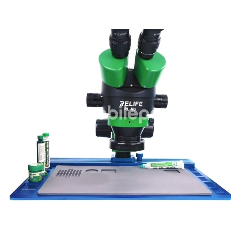 Relife RL-004T Aluminum Base + Sliding Microscope Support