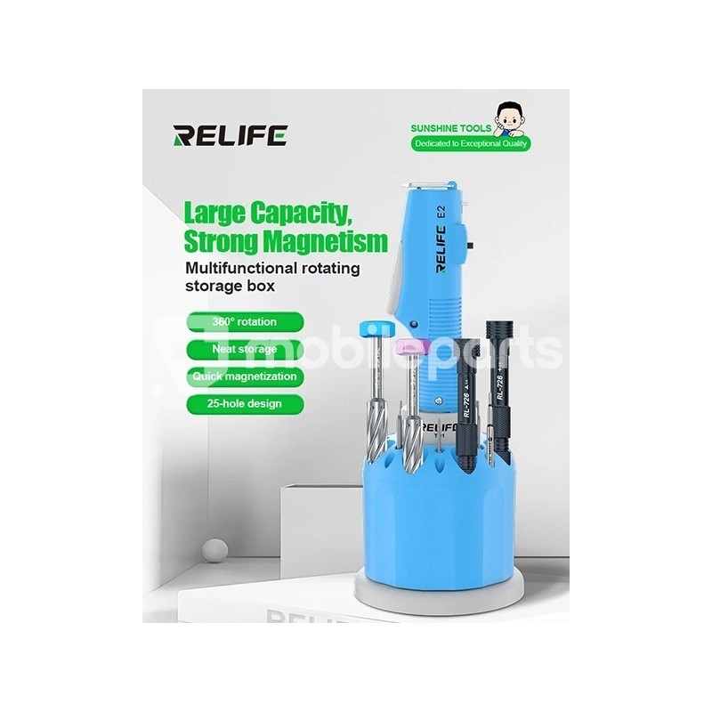 RELIFE RL-T01 360° Rotating Charging Base and Organizer for RELIFE E2