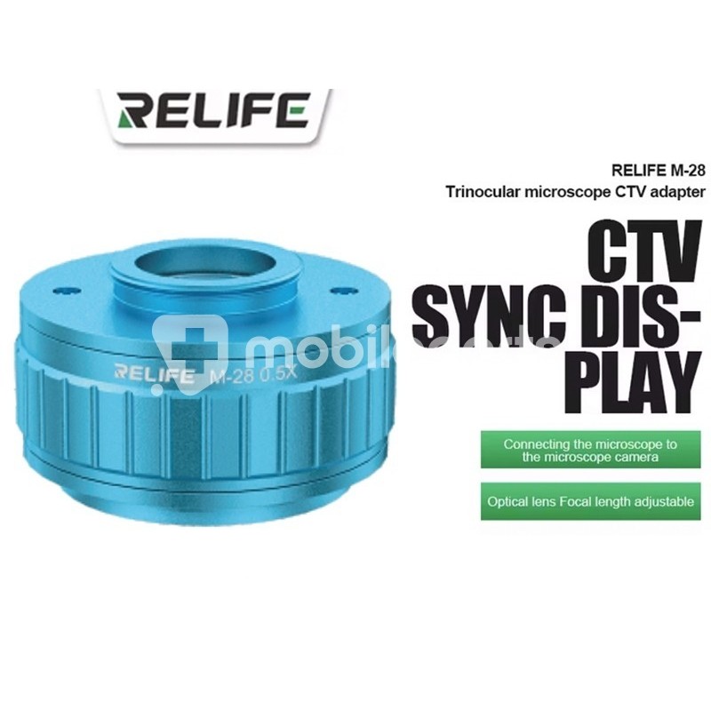 Relife CTV Camera Adaptor Microscope M28 0.5X Turquoise