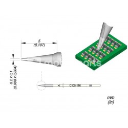 C105116 Cartridge Chisel 0,2 x 0,1