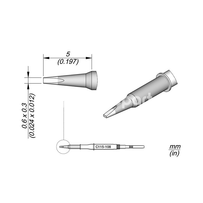 Cartridge Conical JBC Long Life C115-108