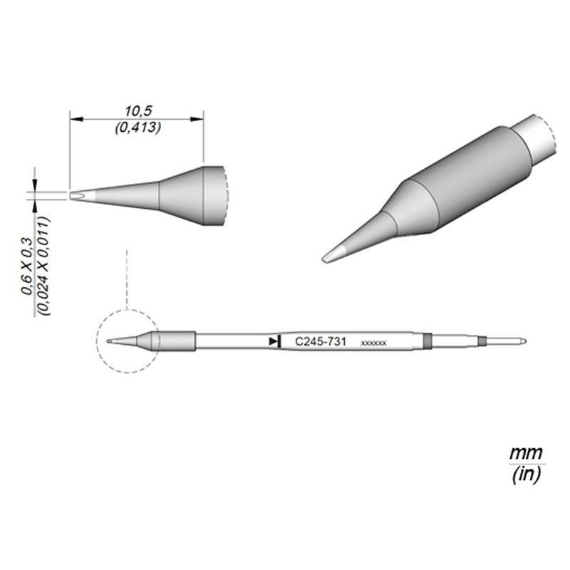 Spare Tip JBC Long Life C245-731