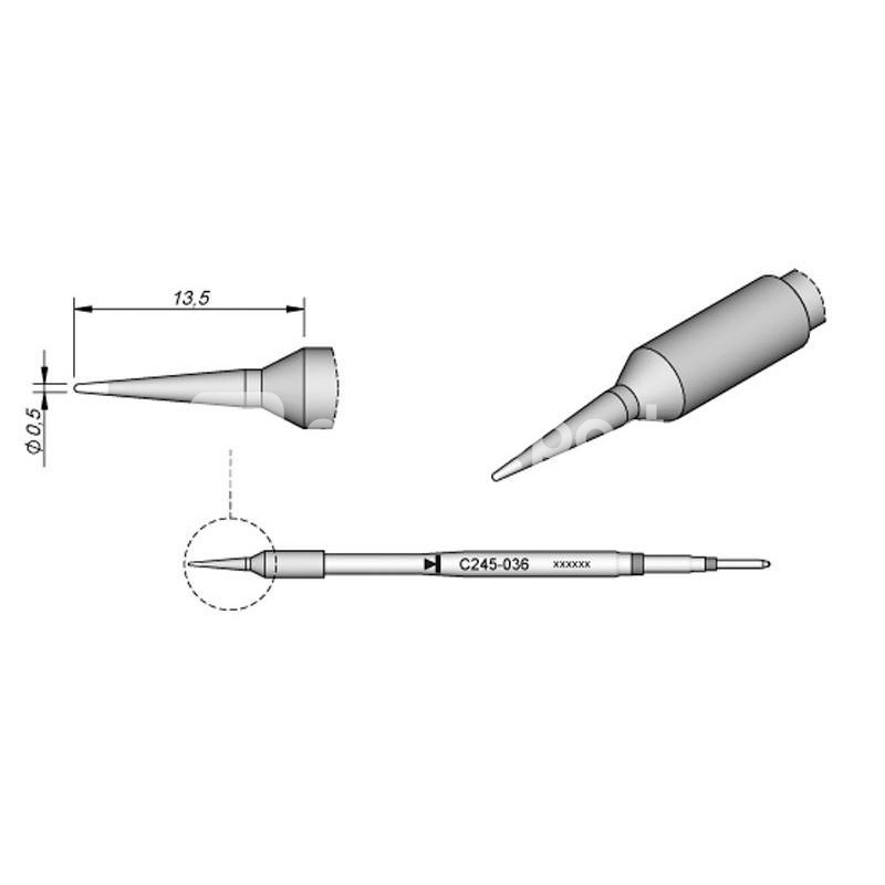 Spare Tip JBC Long Life C245-036