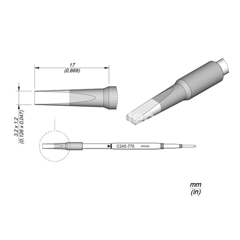 Spare Tip JBC Long Life C245-775