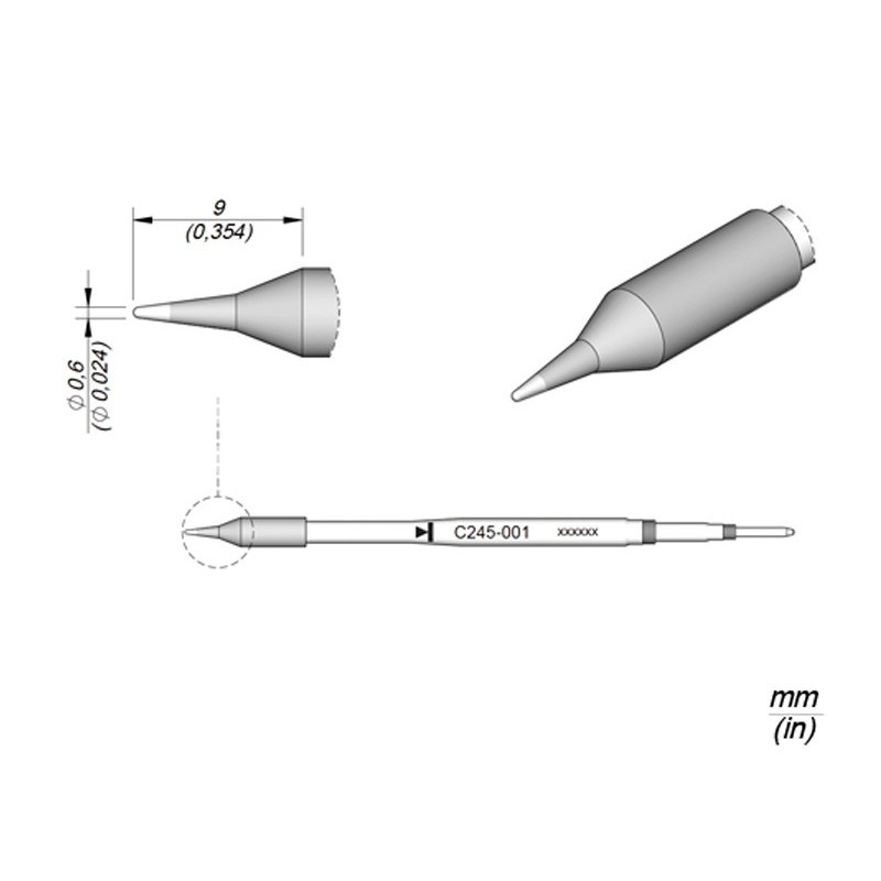 Spare Tip JBC Long Life C245-001