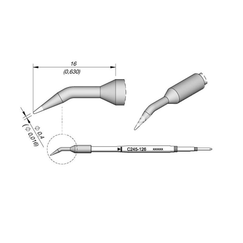 Spare Tip JBC Long Life C245-126
