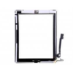 Touch Screen Nero + Tasto Home Completo + Adesivo iPad 4