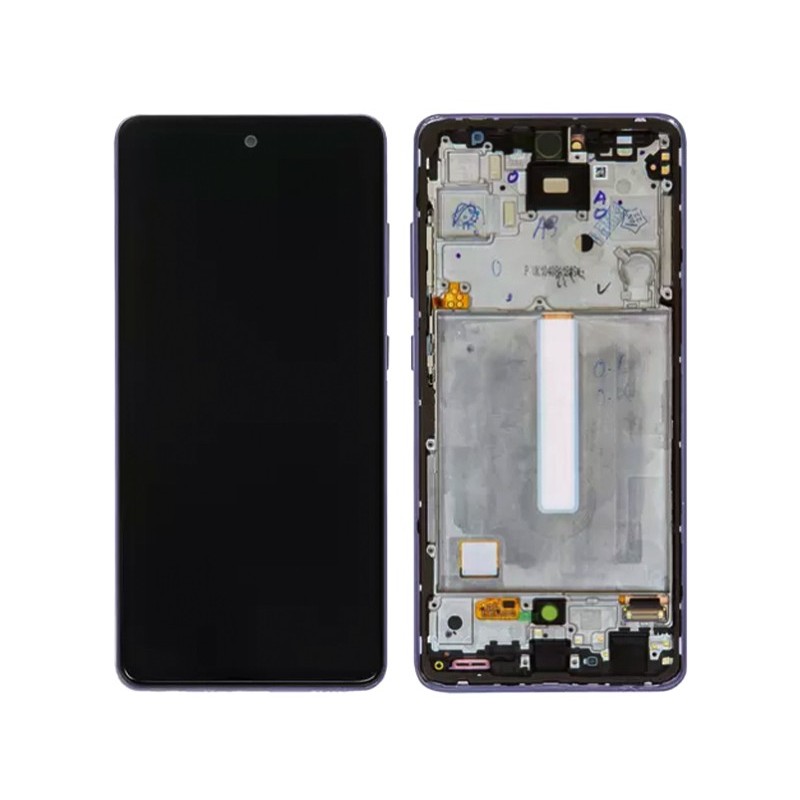 Display Touch + Frame Violet Samsung SM-A525 - A526 A52 Ori