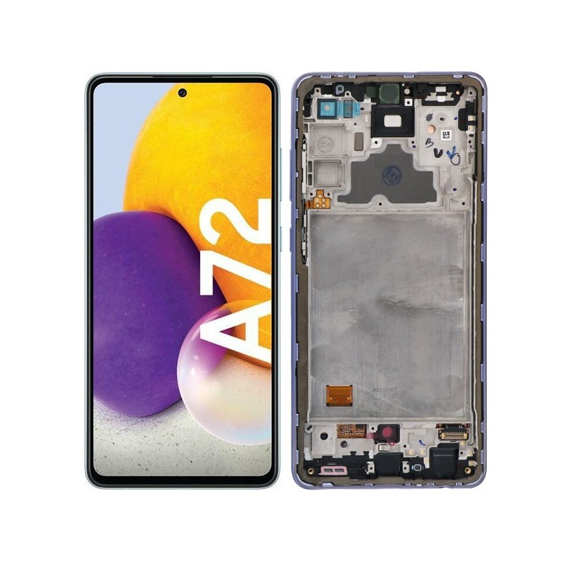 Display Touch + Frame Violet Samsung SM-A725 - A726 A72 Ori