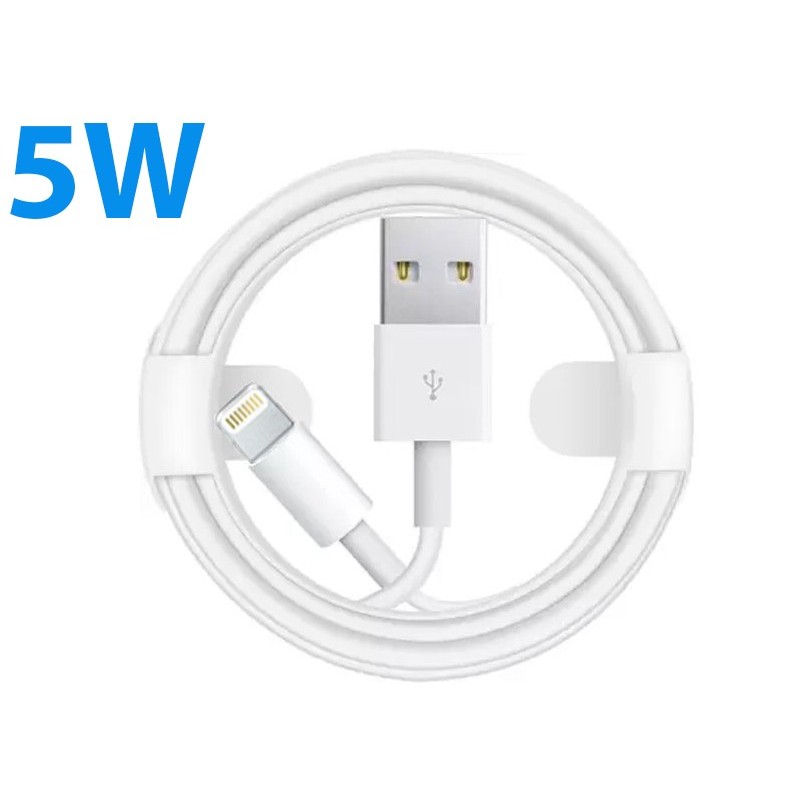 Cable Lightning - USB 5W (Qualità AAA) No Logo (1m)