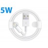 Cable Lightning - USB 5W (Qualità AAA) No Logo (1m)