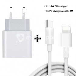 20W Charger + Type C to Lightning Cable for Apple iPhone