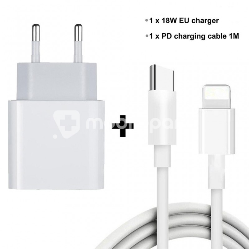 20W Charger + Type C to Lightning Cable for Apple iPhone
