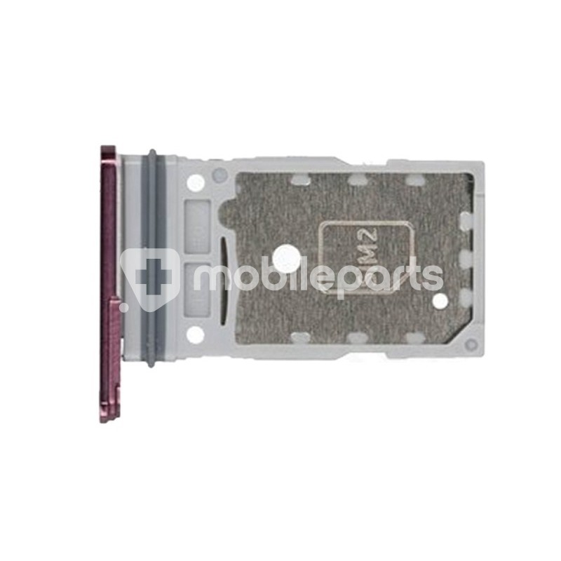 Dual Sim Tray Burgundy Samsung SM-S908 S22 Ultra Ori