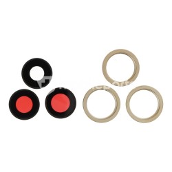 Back Camera Lens and Bezel for iPhone 12 Pro Max Gold HQ 3pcs in one set