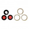 Back Camera Lens and Bezel for iPhone 12 Pro Max Gold HQ 3pcs in one set