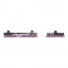 Power + Volume Button Set for Samsung S22 Ultra 5G Burgundy Ori