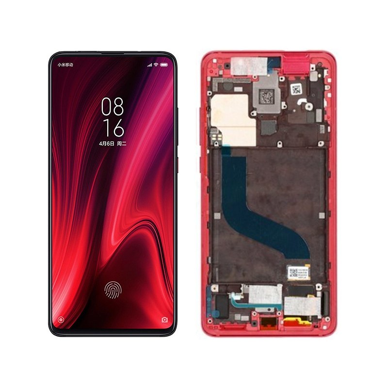 Display Touch + Frame Red Xiaomi Mi 9T - Mi 9T Pro (OLED)