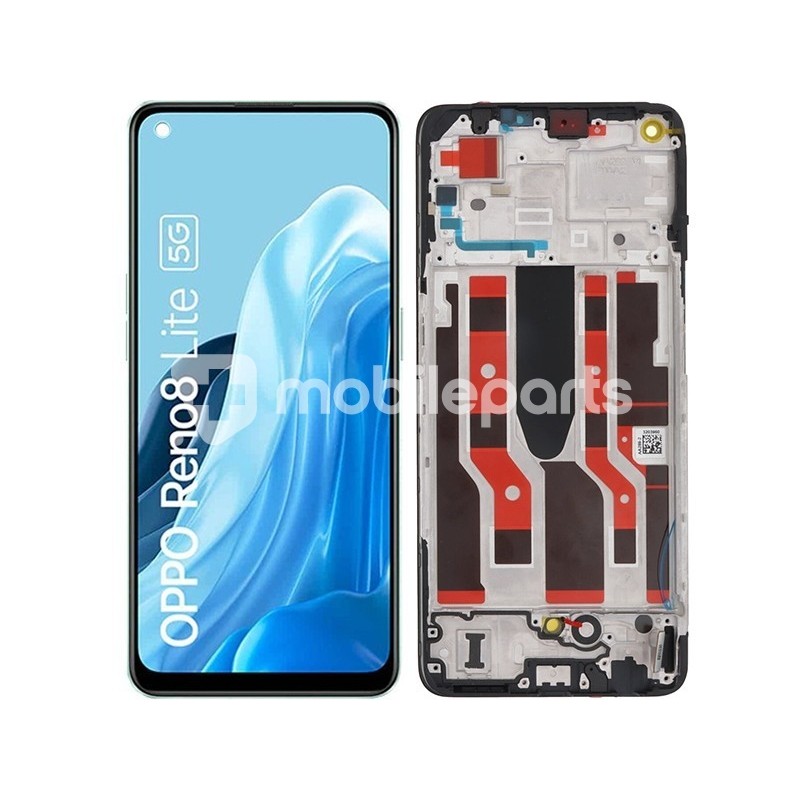 Display Touch + Frame Black OPPO Reno 8 Lite 5G (OLED)
