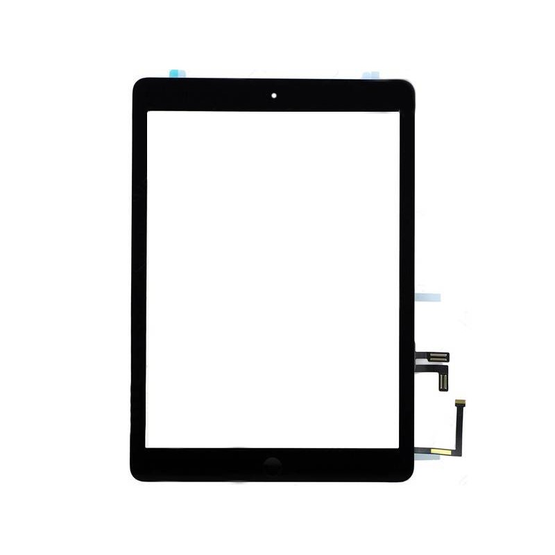 Touch Screen Nero + Biadesivo + Tasto Centrale Compleato iPad Air No Logo