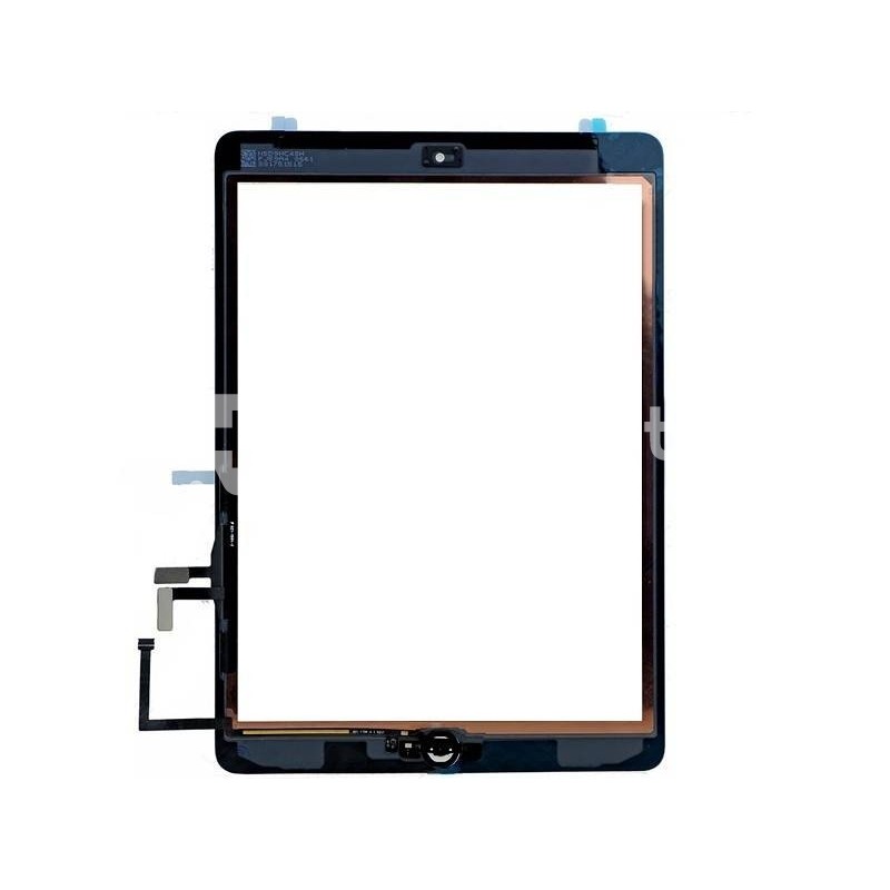 Touch Screen Bianco + Biadesivo + Tasto Centrale Completo iPad Air No Logo