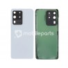 Rear Cover White + Camera Lens Samsung SM-G988 S20 Ultra No Logo
