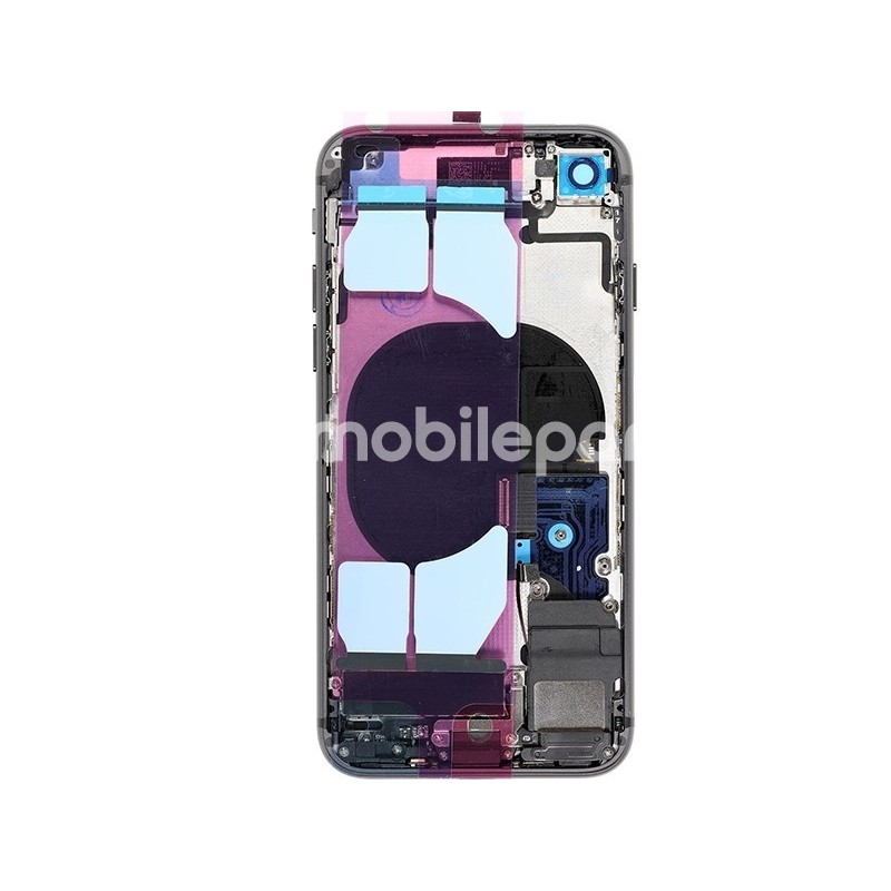 Rear Cover Full Parts Black iPhone 8 No Logo