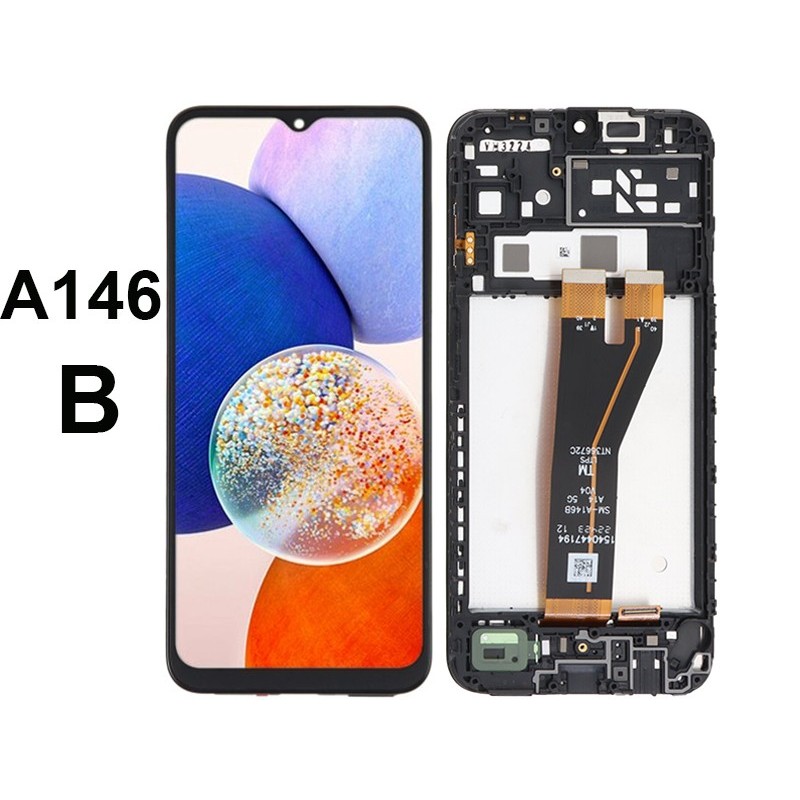 Display Touch + Frame Black Samsung SM -A146B A14 (IPS)