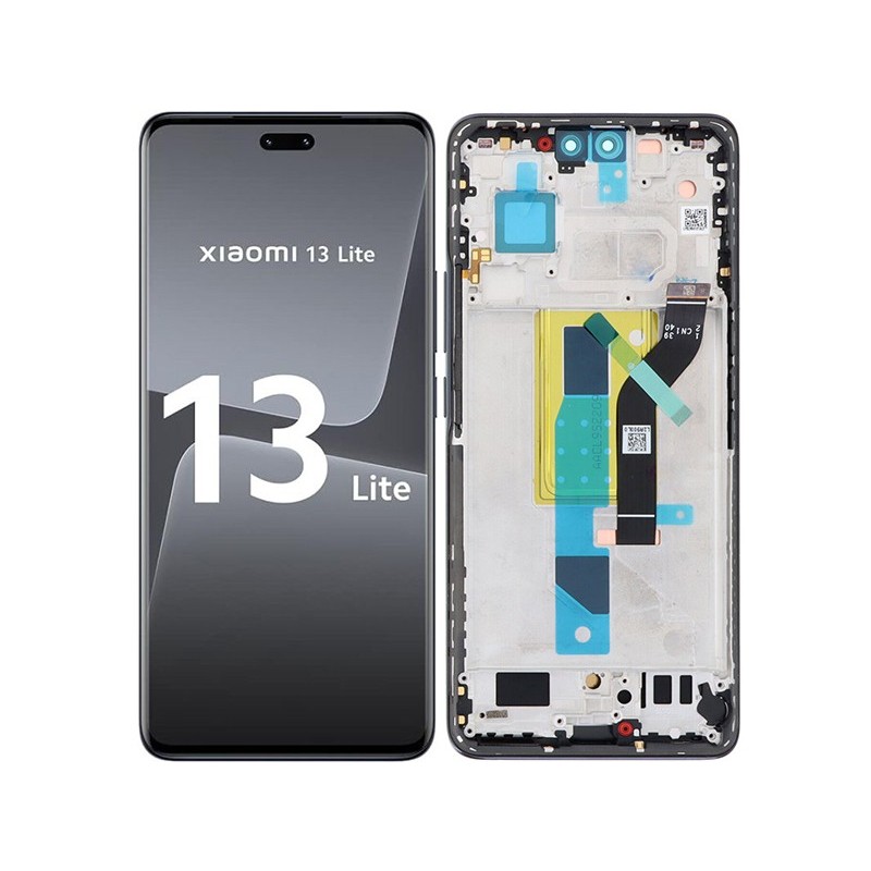 Display Touch + Frame Black Xiaomi 13 Lite (PULLED)