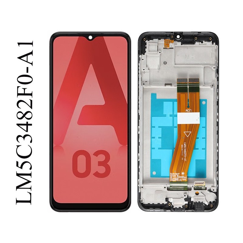 Display Touch + Frame Black Samsung SM- A035G A03 (IPS)