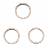 3PCS Rear Camera Glass Lens Metal Outside Protector Gold IPhone 14 Pro Max